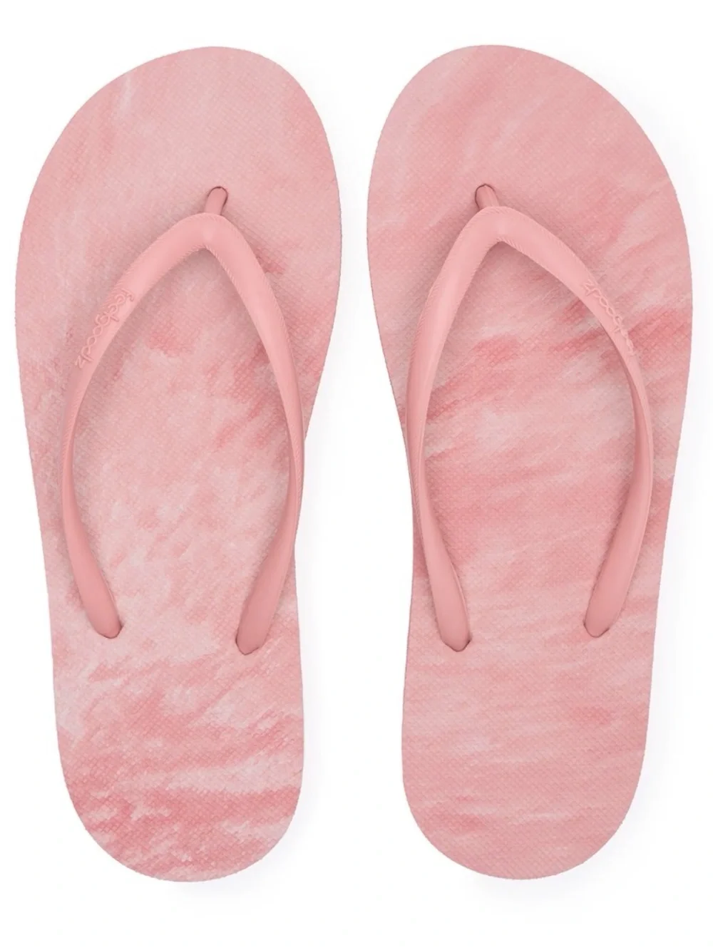 Feelgoodz Women's Slimz Remix Coral Pattern Flip-Flop Sandals Sz 8,9